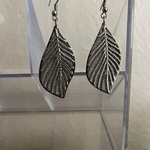 Silver Leaf Earrings